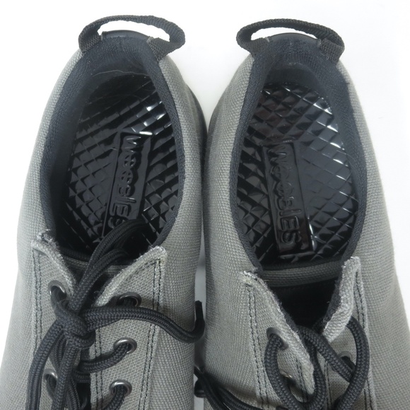 Woobies Tactical Mod-1 Cemento Gray Black Canvas Shoes Mens Size 13 USA Made - Picture 6 of 9